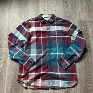 Tommy Bahama Men's Multicolor Button Up Plaid Shirt L